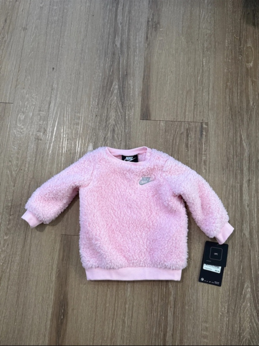 Nike Baby Pink Sherpa Fleece Pullover